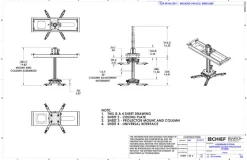 Support pour plafond suspendu Chief SYSAUW