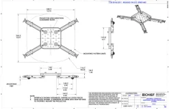 Support pour plafond suspendu Chief SYSAUW