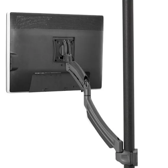 Support sur colonne Chief Kontour K1P120B pour un écran de 10"-30" - noir (réglable en hauteur & profondeur, inclinable, rotatif et pivotant)