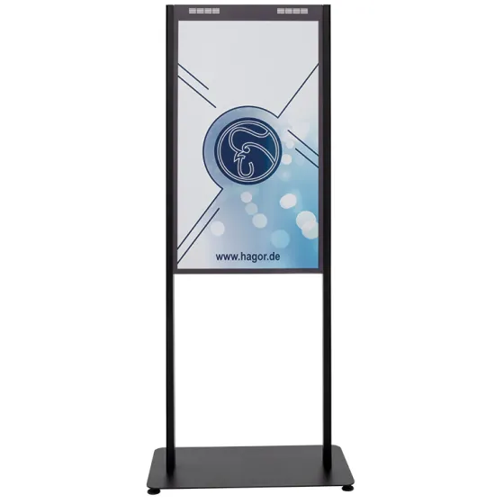 Support sur pied Hagor pour Samsung OM55N-D à double face