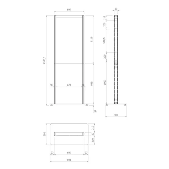 Support sur pied Hagor pour Samsung OM46N-D
