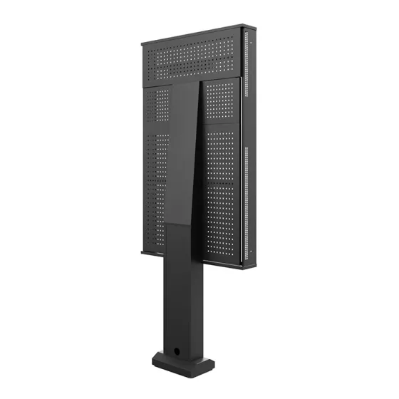 Support sur pied Hagor ScreenOut® OH 75 - Stèle d'extérieur pour Samsung série OH 75 - Portrait