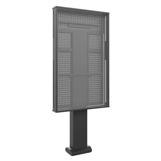 Support sur pied Hagor ScreenOut® OH 75 - Stèle d'extérieur pour Samsung série OH 75 - Portrait