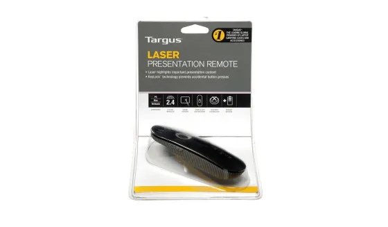 Targus Laser Presentation Remote avec une portée sans fil pouvant atteindre 15 mètres