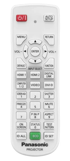 Télécommande de rechange Panasonic N2QAYA000126 pour PT-RZ570