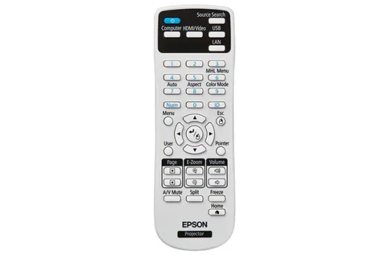 Télécommande Epson pour EB-W42, EB-W05, EB-X05, EB-X39, EB-970, EB-U05