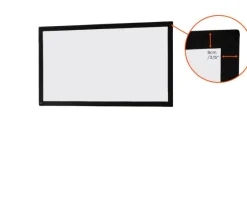 Toile pour écran de projection sur cadre celexon Mobile Expert 203 x 114 cm, projection de face