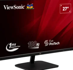 ViewSonic VA2732-H-2 moniteur IPS Full HD 27 pouces avec une fréquence de 100 Hz et un temps de réponse rapide de 1 ms