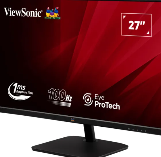 ViewSonic VA2732-H-2 moniteur IPS Full HD 27 pouces avec une fréquence de 100 Hz et un temps de réponse rapide de 1 ms