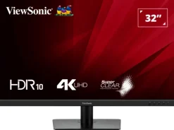 ViewSonic VA3208-4K-HD moniteur 4K UHD de 32 pouces avec HDR 10, double HDMI et DisplayPort