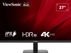 ViewSonic VA2708-4K-HD moniteur 4K UHD de 27 pouces avec HDR 10, double HDMI et DisplayPort
