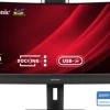 ViewSonic VG3457CV 34" UWQHD 21:9 Moniteur d'accueil pour visioconférence incurvé avec Windows Hello & Zoom®-Pop-up-Webcam certifiée