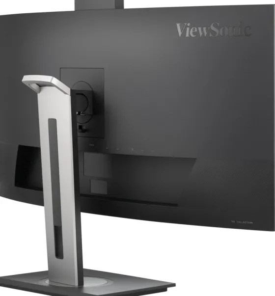 ViewSonic VG3457CV 34" UWQHD 21:9 Moniteur d'accueil pour visioconférence incurvé avec Windows Hello & Zoom®-Pop-up-Webcam certifiée