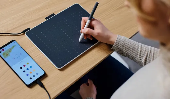 Wacom One S tablette graphique compatible Bluetooth