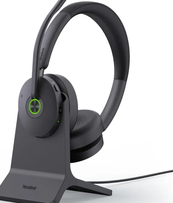 Yealink BH74 UC USB-C/A - Casque stéréo Bluetooth sans fil | avec socle de recharge