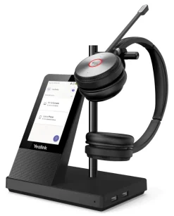 Yealink WH66 - Micro-casque stéréo DECT sans fil, certifié Microsoft Teams