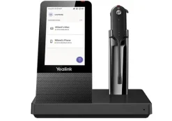 Yealink WH67 - Micro-casque sans fil DECT / Bluetooth convertible dans l'oreille, standard (avec station de travail)