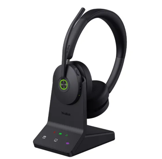 Yealink WH68 Casque sans fil double DECT et Bluetooth | UC | avec station de travail
